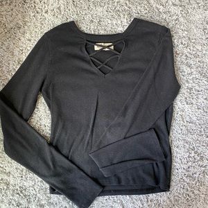 A black long sleeve from hollister